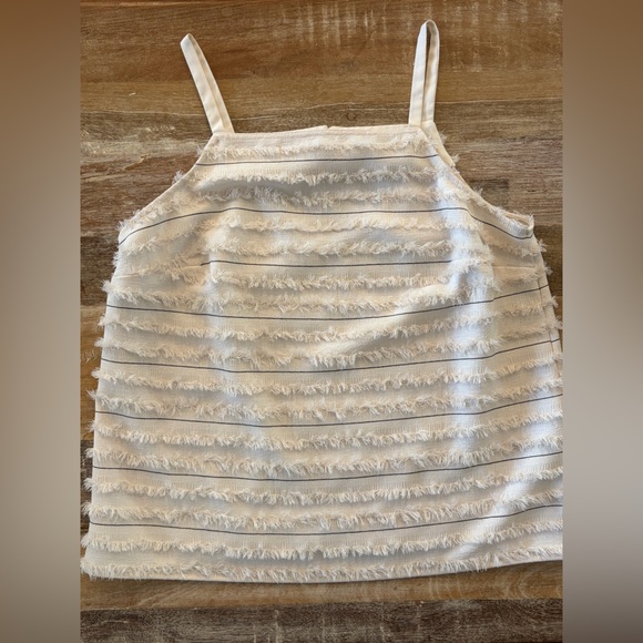 Maeve by Anthropologie Quinn Striped & Fringe Tank Top, Size 8 - Picture 6 of 16